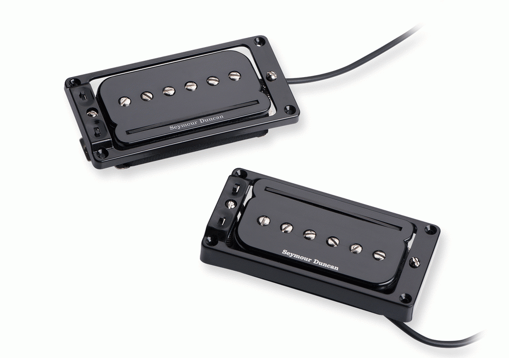 Seymour Duncan P Rails w Flat Triple Shot Set Black