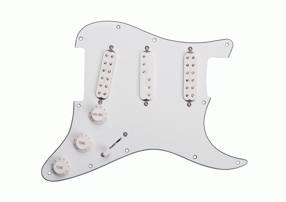 Seymour Duncan Pickgrd Assy Everything Axe White