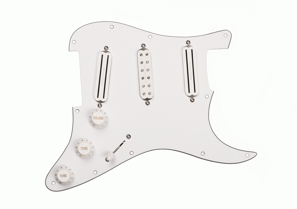 Seymour Duncan Pickgrd Assy Dave Murray White