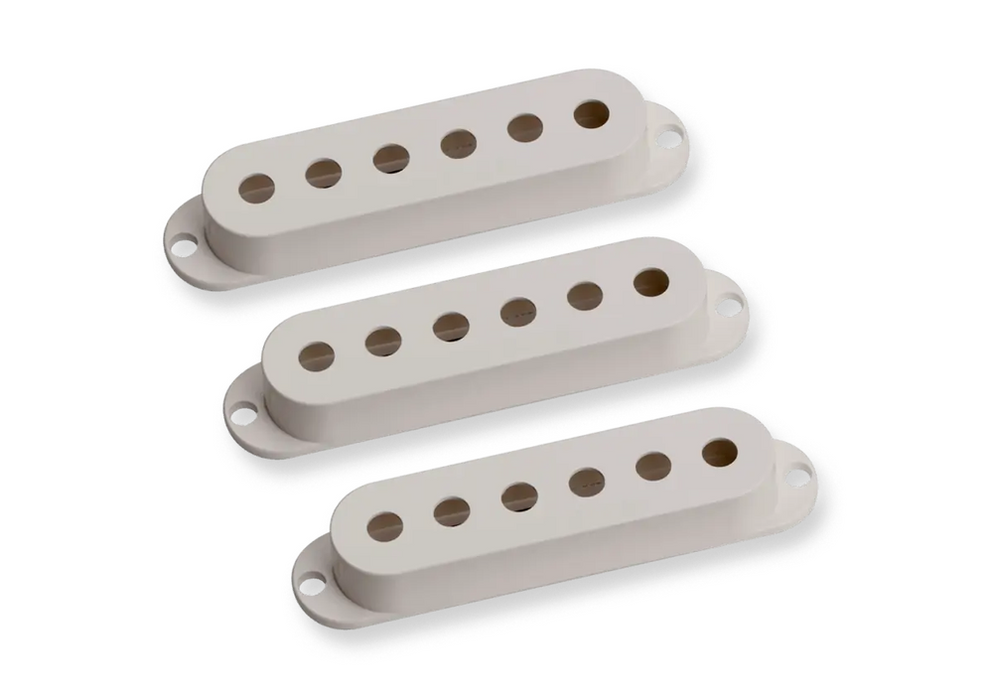 Stratocaster Pickup Covers Parchment Colour without Seymour Duncan logo