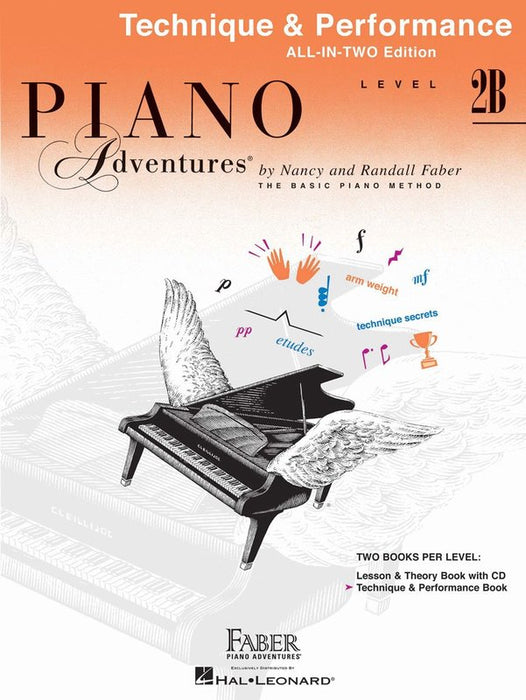 PIANO ADVENTURES ALL IN TWO 2B TECHNIQUE PERFORM