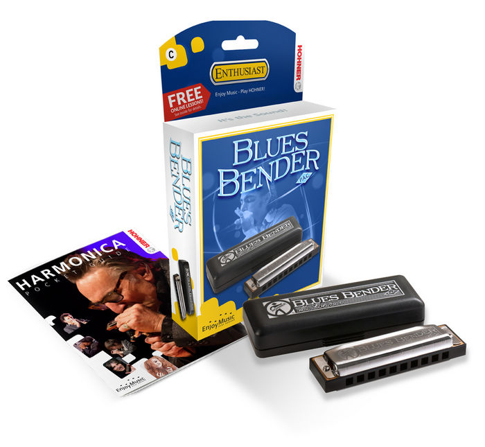 HOHNER BLUES BENDER HARMONICA LARGE PACK A