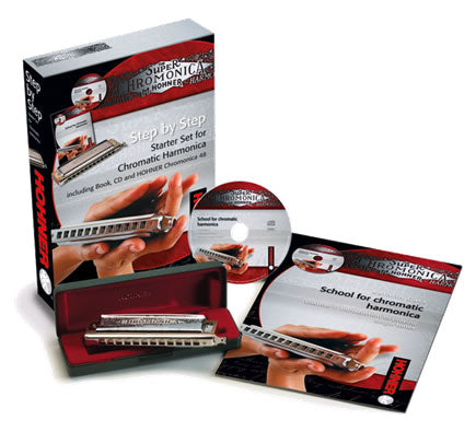 STEP BY STEP CHROMATIC HARP PACK W/BOOK & CD — Music Man Australia