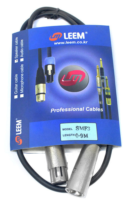 Leem 3ft Speaker Cable (XLR Male - XLR Female)