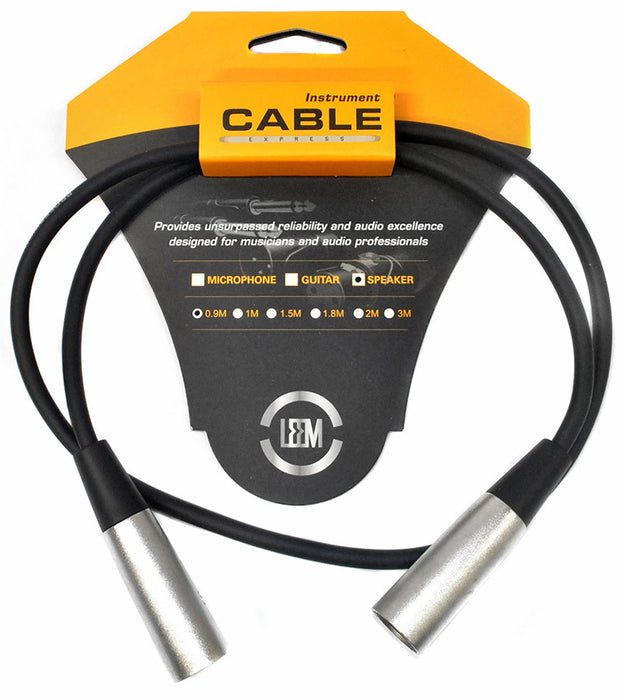 Leem 3ft Speaker Cable (XLR Male - XLR Male)