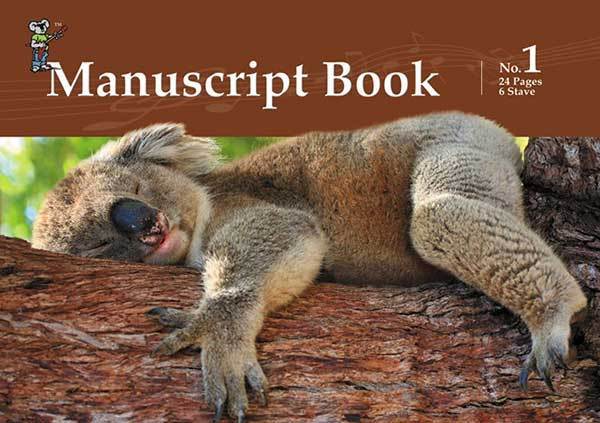 Progressive Manuscript Book 1 Stapled A5. 24-Pages/6 Stave
