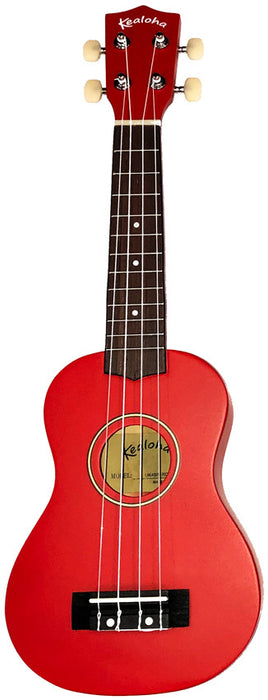 KEALOHA UKULELE W/BAG - RED TUS1000RD