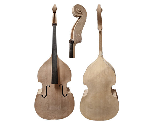 1/2 SIZE DOUBLE BASS OUTFIT UNVARNISHED