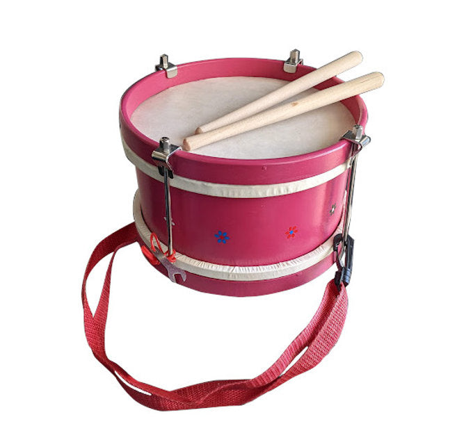 Percussion Plus Kids Marching Drum in Pink with Pattern — Music Man ...
