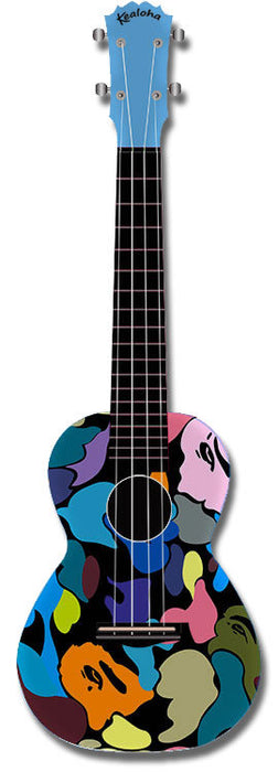 KEALOHA CONCERT UKULELE ABSTRACT PAINTING