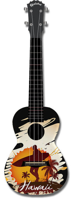 KEALOHA CONCERT UKULELE HAWAII SURFER