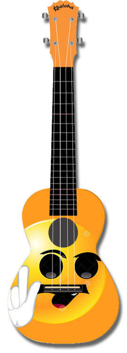 KEALOHA CONCERT UKULELE YELLOW FACE