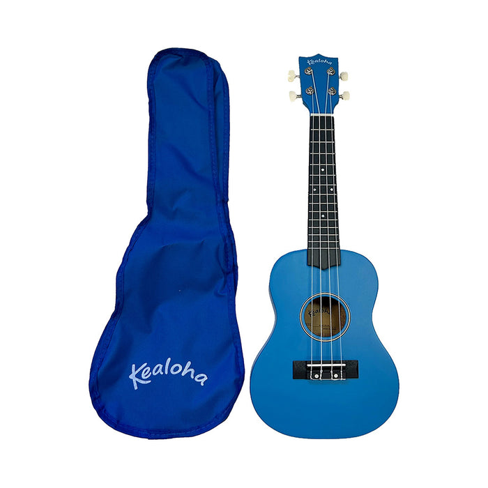 KEALOHA CONCERT UKULELE SATIN BLUE W/ BAG