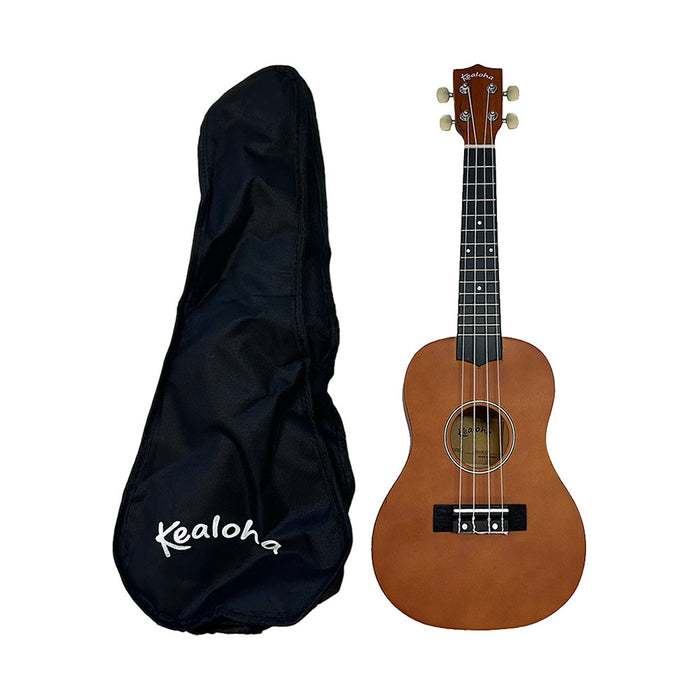 KEALOHA CONCERT UKULELE SATIN NATURAL W/ BAG