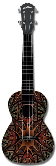 Kealoha Jungle Mask Design Concert Ukulele