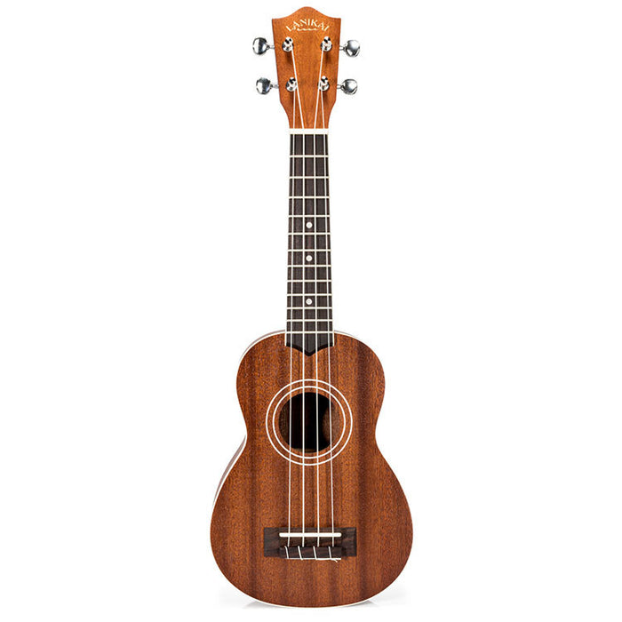 Lanikai Mahogany Series Soprano Ukulele in Natural Satin Finish with Lanikai Standard Gig Bag