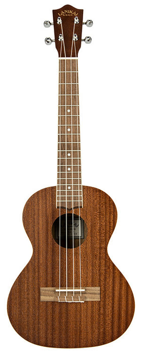 Lanikai Mahogany Series Tenor Ukulele in Natural Satin Finish with Lanikai Standard Gig Bag