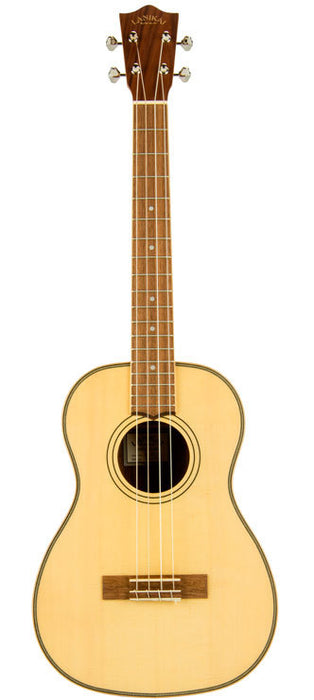 Lanikai Solid Spruce Top Series Baritone Ukulele in Natural Satin Finish with Lanikai Deluxe Gig Bag