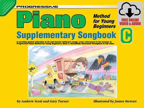 Progressive Piano Method for Young Beginners Supplementary Songbook C Book/Online Audio
