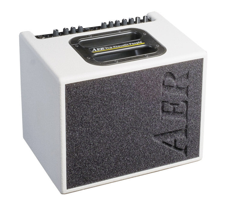 AER Compact 60 Acoustic Instrument Amplifier in White Spatter Finish (60 Watt)