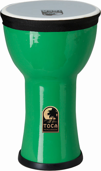 TOCA DOUMBEK GREEN WITH 6 INCH SYNTHETIC HEAD
