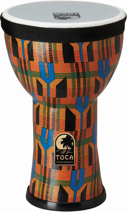 TOCA DOUMBEK KENTE CLOTH WITH 6 INCH SYNTHETIC HEAD