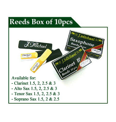 J.Michael Alto Saxophone Reeds Size 3 (10pk) — Music Man Australia