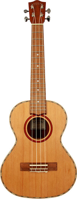 Lanikai Cedar Series Tenor Ukulele in Natural Satin Finish with Lanikai Deluxe Gig Bag