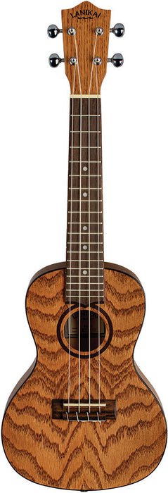 Lanikai Oak Series Concert Ukulele in Natural Satin Finish with Lanikai Deluxe Gig Bag