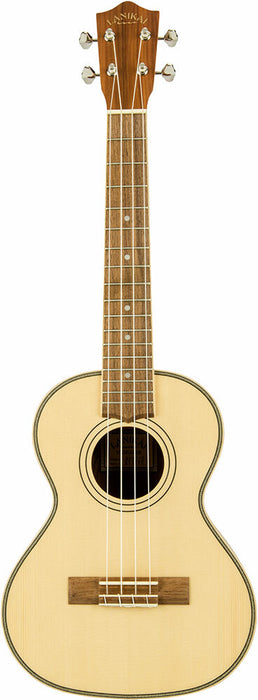 Lanikai Soild Spruce Top Series Tenor Ukulele in Natural Satin Finish with Lanikai Deluxe Gig Bag