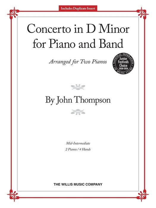 CONCERTO IN D MINOR 2P4H