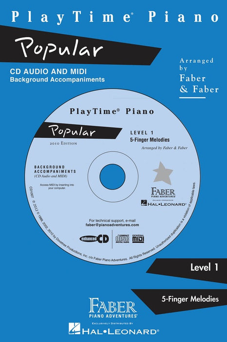 PLAY TIME PIANO POPULAR LEVEL 1 CD