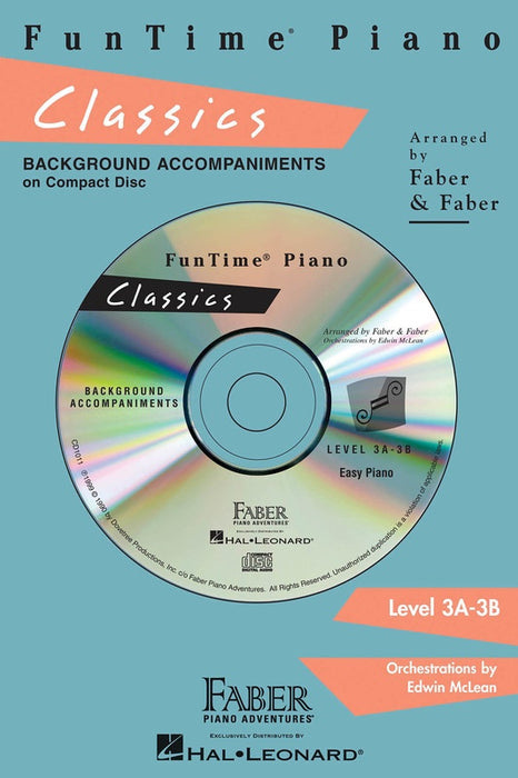 FUNTIME PIANO CLASSICS CD LEVEL 3A-3B