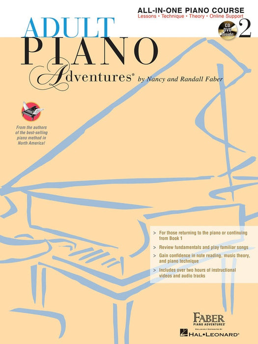 PIANO ADVENTURES ADULT ALL IN ONE BK 2 BK/2CDS