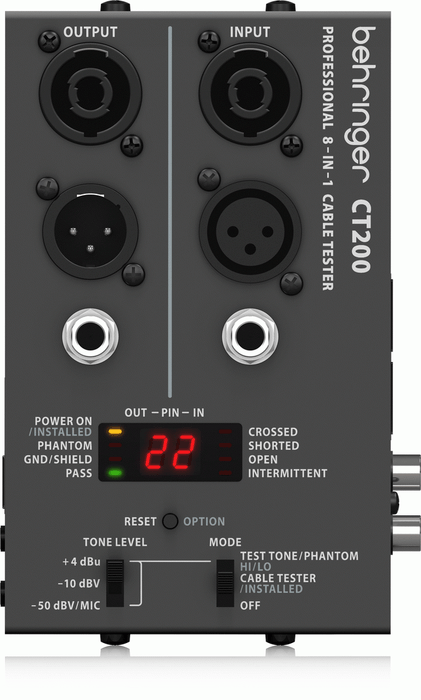 BEHRINGER CT200 CABLE TESTER