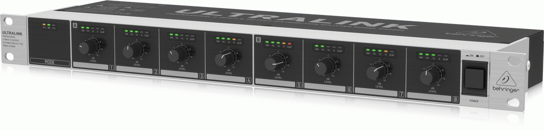 BEHRINGER DS2800 2 IN 8 OUT DISTRIBUTION SPLITTE