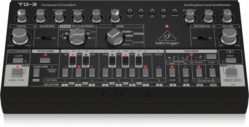 BEHRINGER TD3 BK ANALOG BASS LINE SYNTH