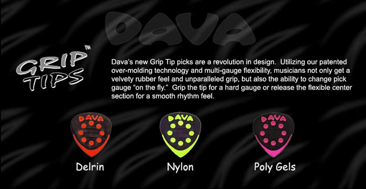 GRIP TIP GTR PICK CABINET Q/P144 6 COLORS 6108