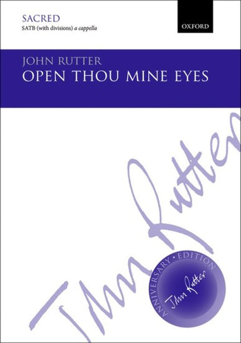 OPEN THOU MINE EYES SATB DIVISI A CAPPELLA
