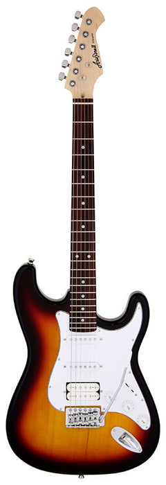 Aria STG-004 Series Electric Guitar in 3-Tone Sunburst