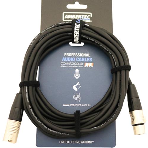 MICROPHONE CABLE 10M REAN XLR MALE TO FEMALE