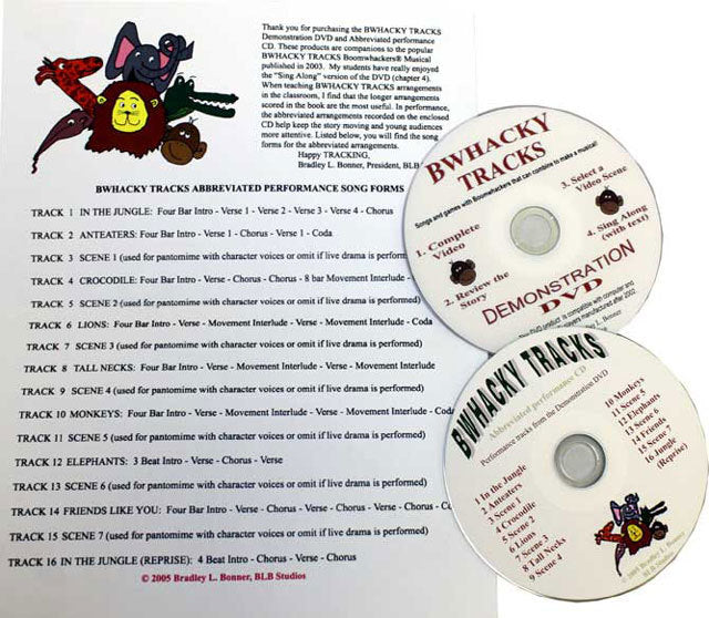 Boomwhackers "Bwhacky Tracks" Package Book/CD/DVD
