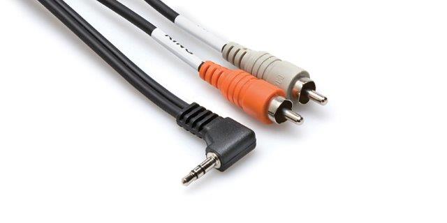 003 FT CABLE RT ANG ST 3.5MM-TWO RCA