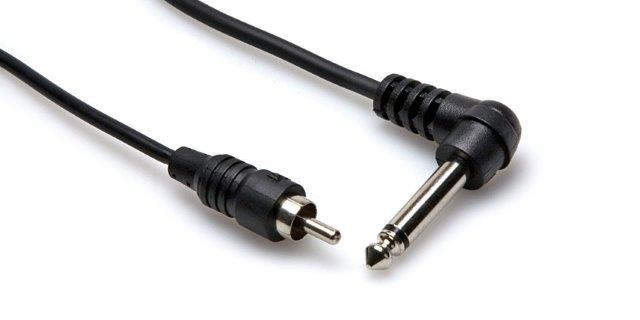 03 FT CABLE RCA TO RA 1/4 INCH