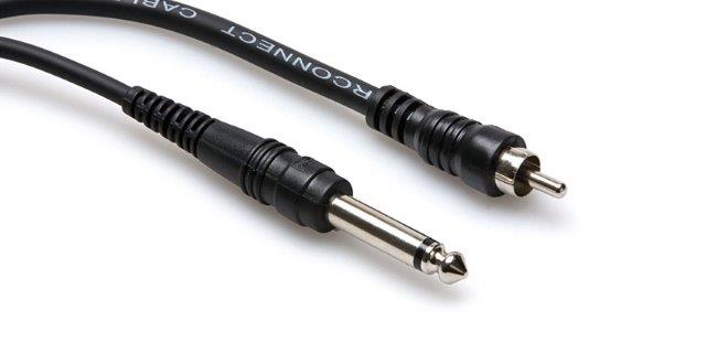 03 FT CABLE RCA TO 1/4 INCH PHONO