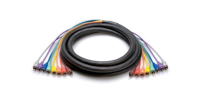 02 MTR CABLE 8 X RCA TO RCA SNAKE