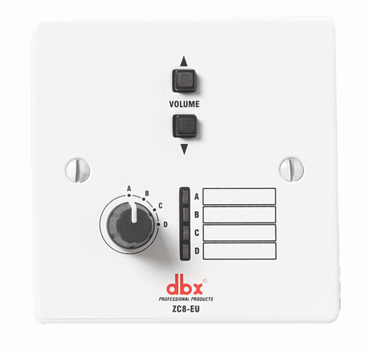 DBX ZC8 WALL MNT UP/DOWN VOLUME CONTROLLER