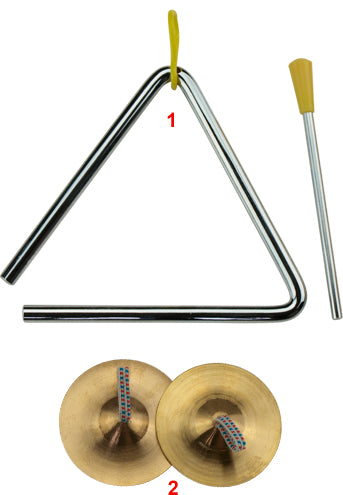 TRIANGLE 4 INCH INCLUDES STRIKER - CHROME