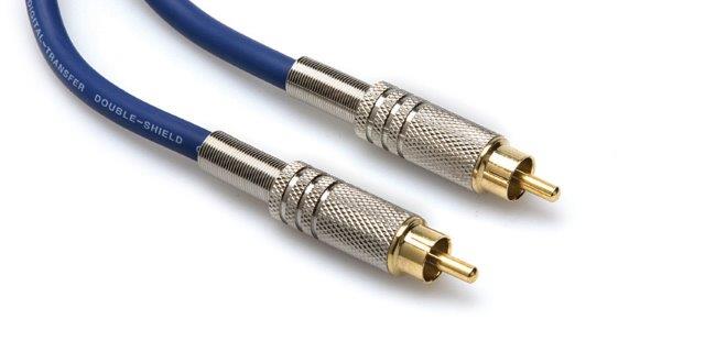 02 MTR DOUBLE SHIELD COAX CABLE GOLD RCA