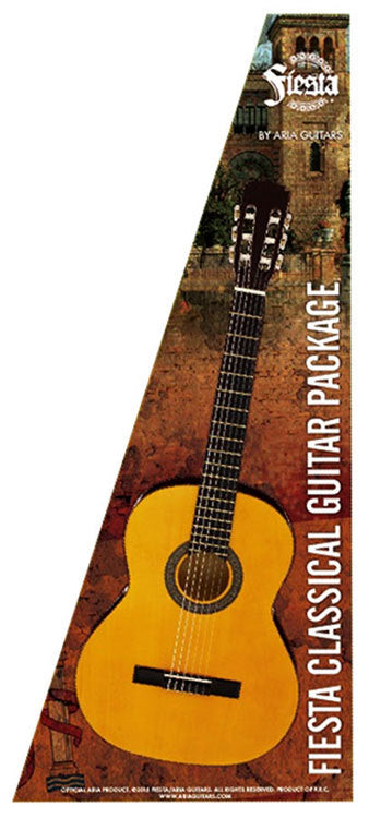 Aria Fiesta 1/2-Size Classical/Nylon String Guitar Pack in Natural ...